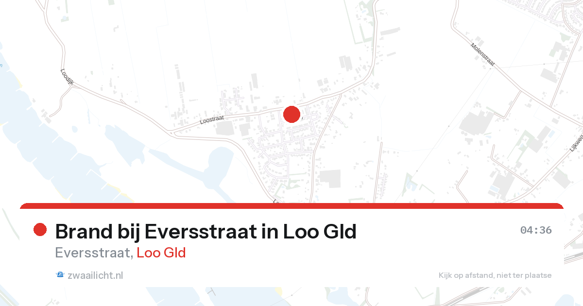 Brand bij Eversstraat in Loo Gld — 26 aug 2026