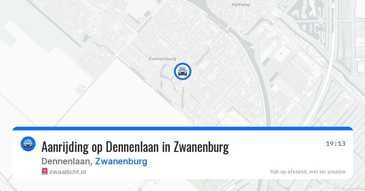 Aanrijding op Dennenlaan in Zwanenburg — 18 jun 2026