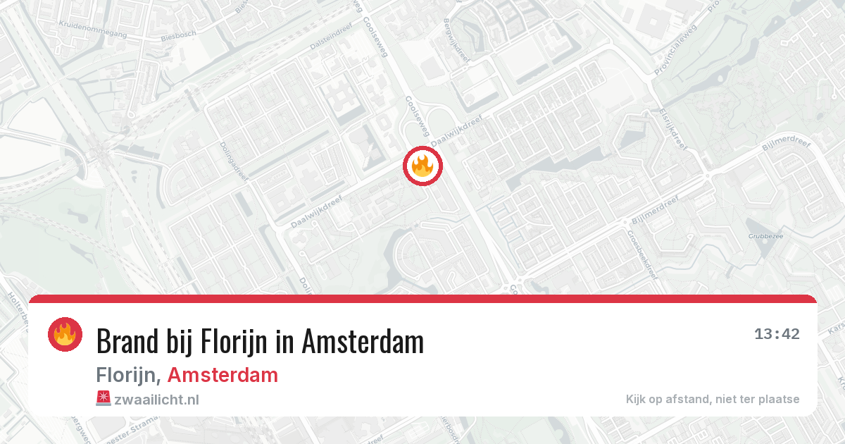 Brand bij Florijn in Amsterdam — 24 jun 2026