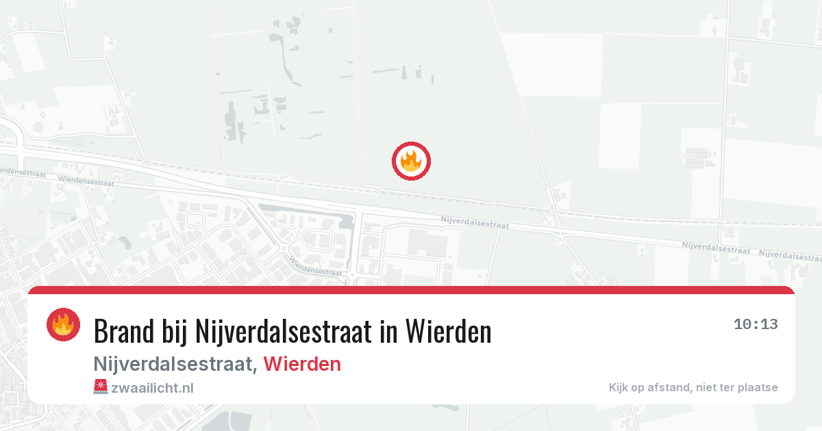 Brand bij Nijverdalsestraat in Wierden — 5 aug 2026