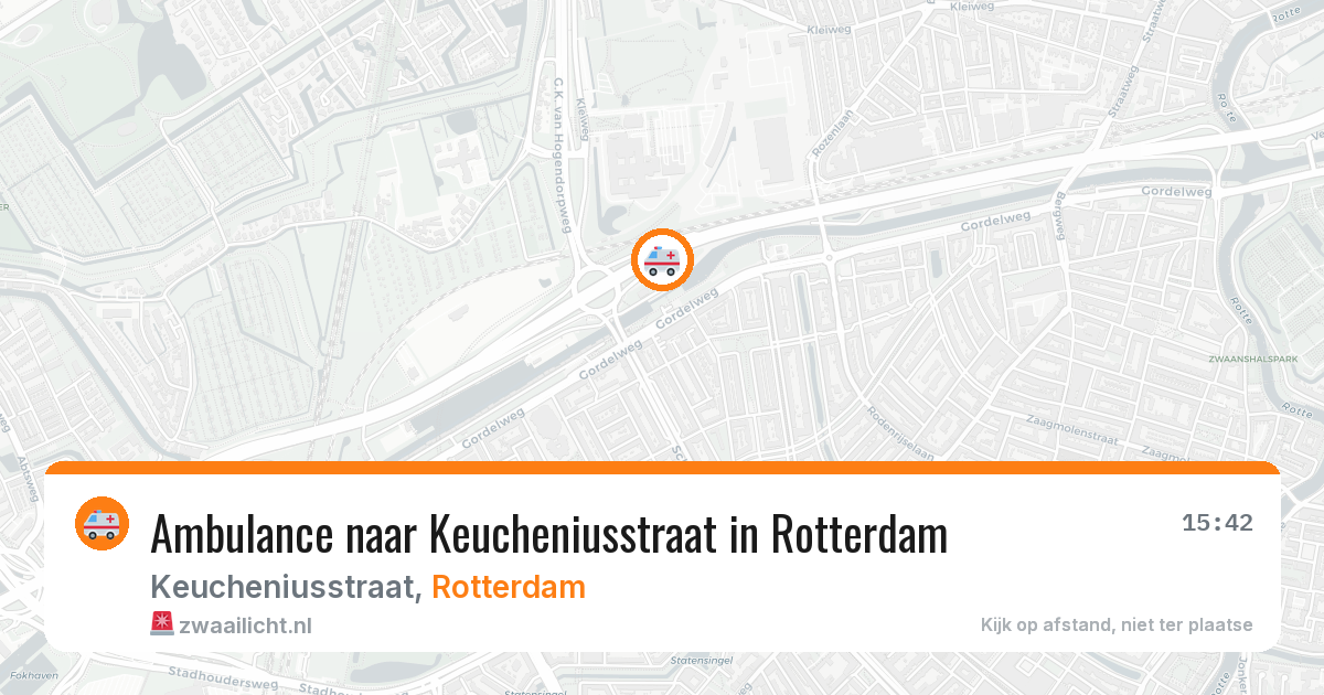 Ambulance naar Keucheniusstraat in Rotterdam — 22 jul 2026