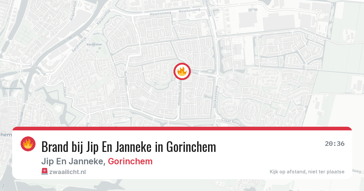 Brand bij Jip En Janneke in Gorinchem — 8 aug 2026