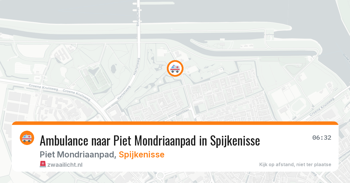 Ambulance naar Piet Mondriaanpad in Spijkenisse — 9 aug 2026