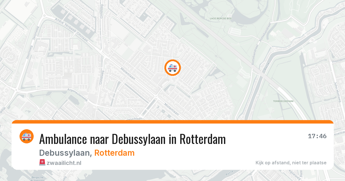Ambulance naar Debussylaan in Rotterdam — 21 jul 2026