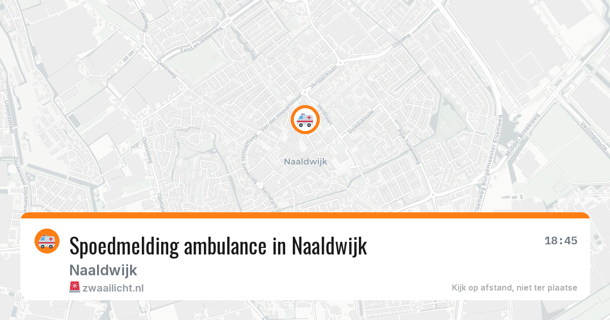 Spoedmelding ambulance in Naaldwijk — 1 jul 2026