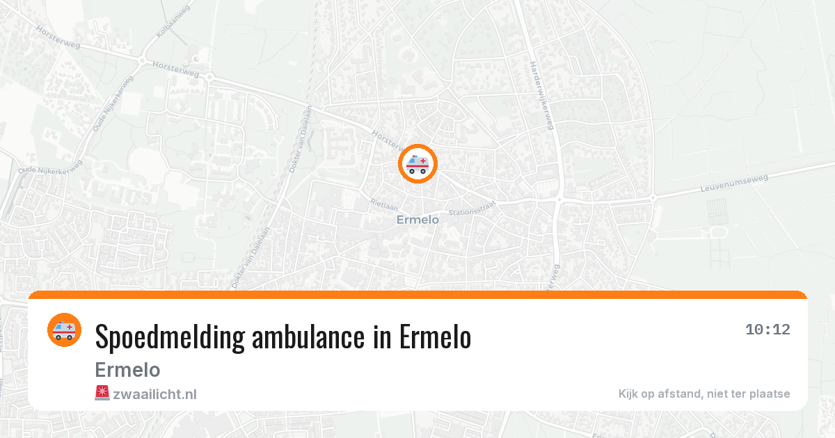 Spoedmelding ambulance in Ermelo — 29 jan 2026