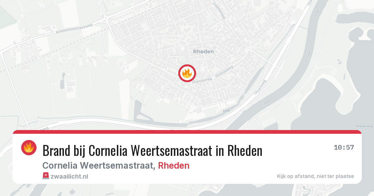 Brand bij Cornelia Weertsemastraat in Rheden — 8 aug 2026