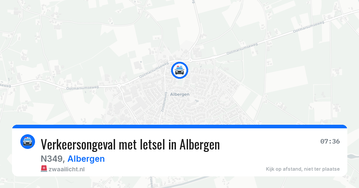 Verkeersongeval met letsel in Albergen — 25 jun 2026