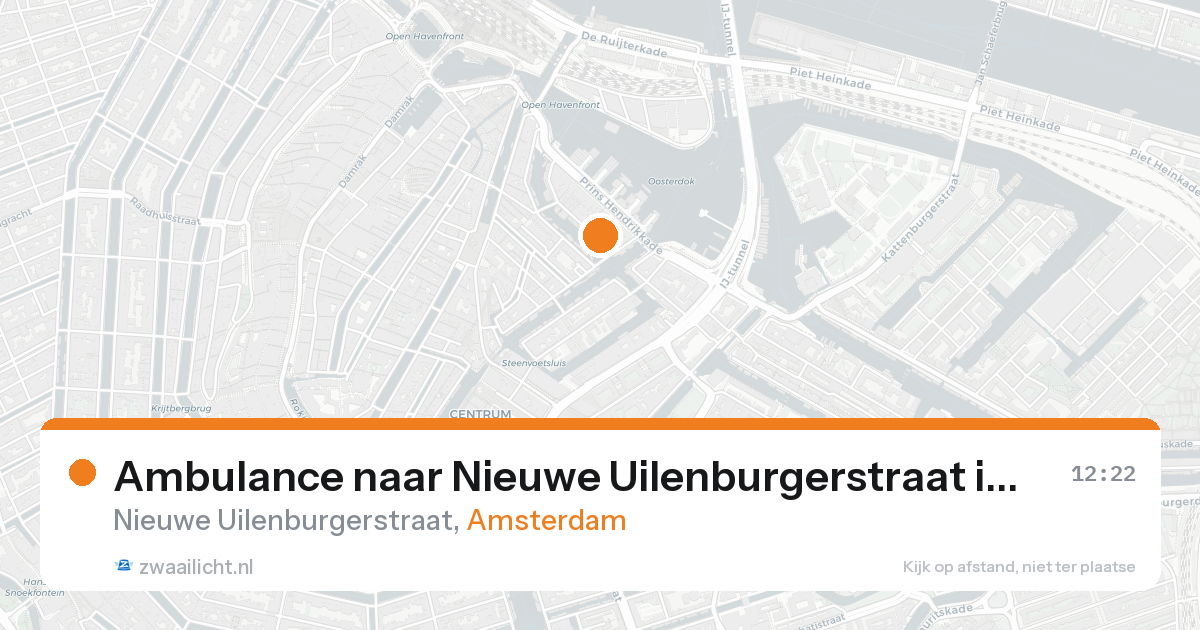 Ambulance naar Nieuwe Uilenburgerstraat in Amsterdam — 4 jun 2026