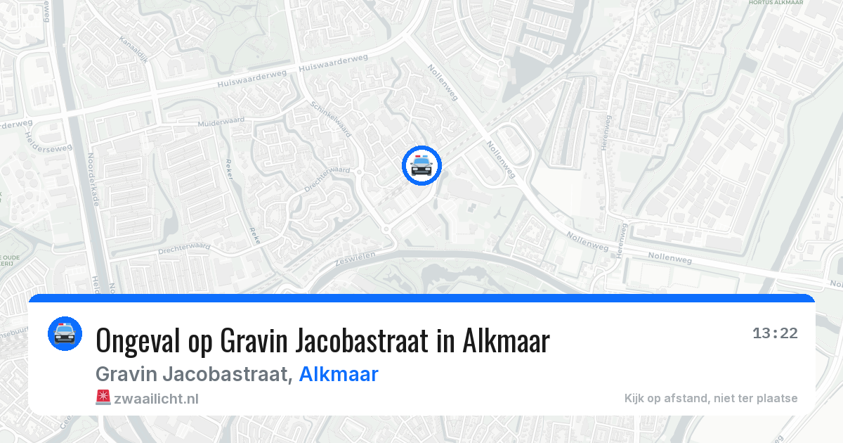 Ongeval op Gravin Jacobastraat in Alkmaar — 19 jun 2026
