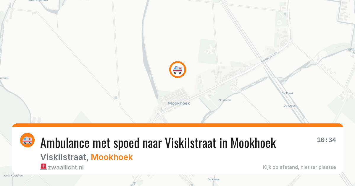 Ambulance met spoed naar Viskilstraat in Mookhoek — 8 mrt 2026