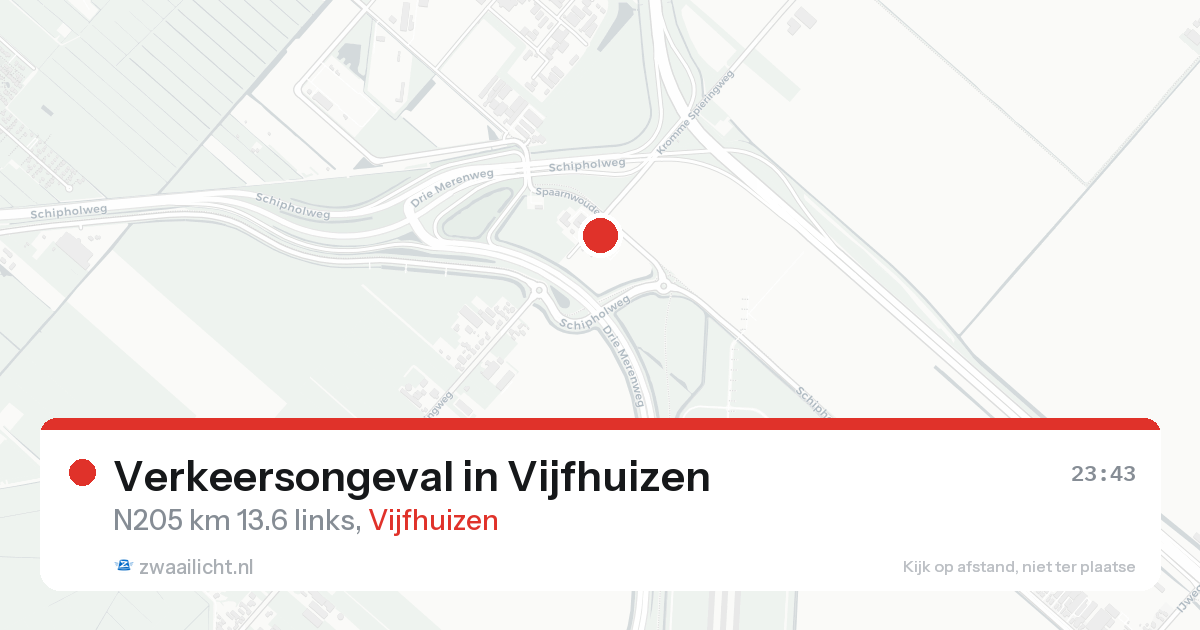 Verkeersongeval in Vijfhuizen — 22 aug 2026