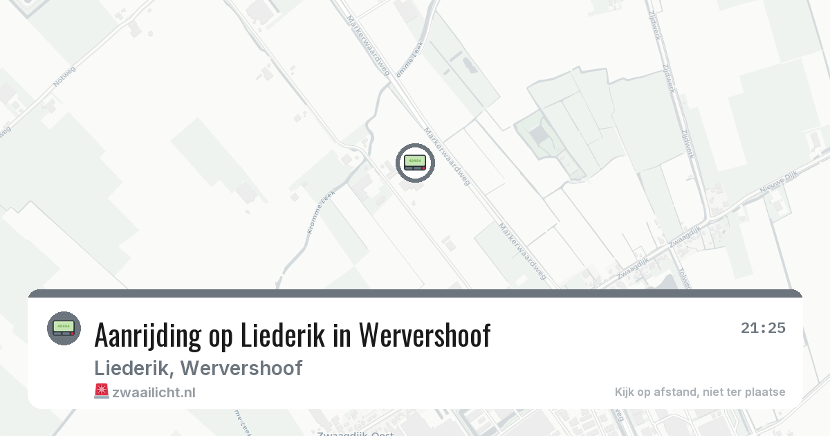Aanrijding op Liederik in Wervershoof — 7 feb 2026