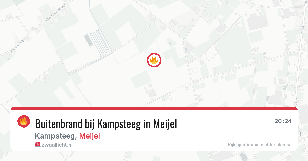 Buitenbrand bij Kampsteeg in Meijel — 25 mei 2026