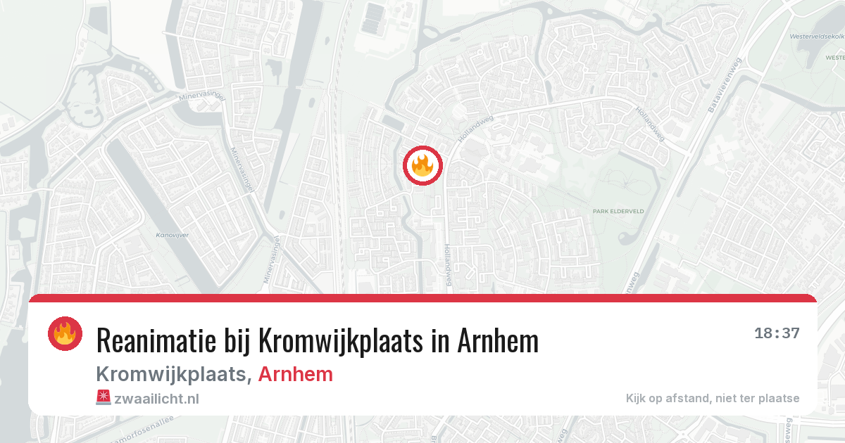 Reanimatie bij Kromwijkplaats in Arnhem — 21 jul 2026