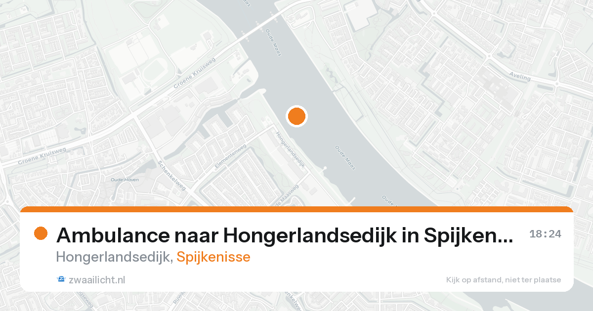Ambulance naar Hongerlandsedijk in Spijkenisse — 26 mei 2026