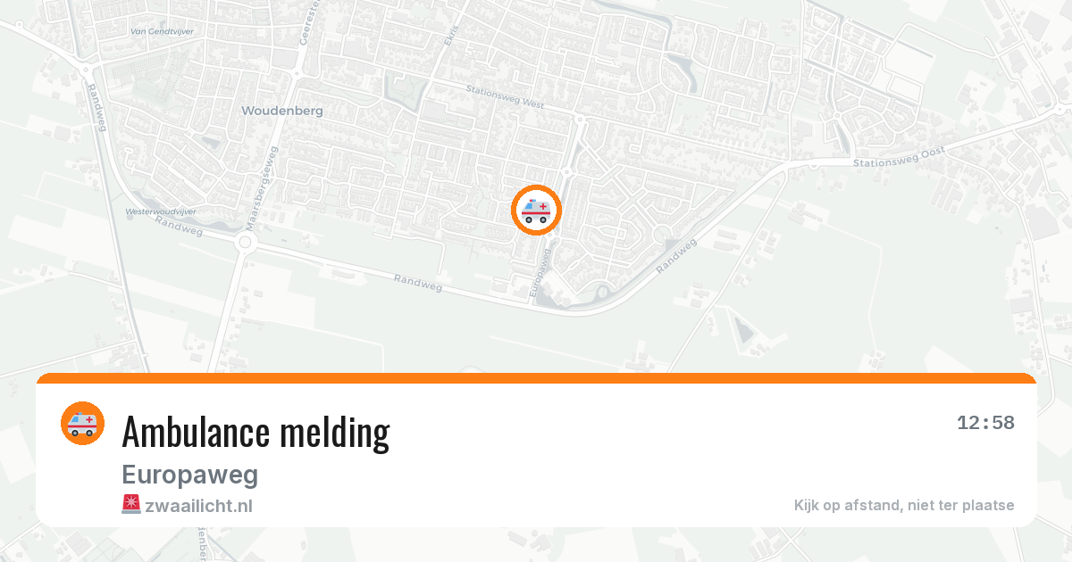 Ambulance melding — 3 jul 2026