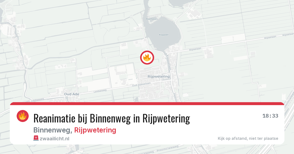 Reanimatie bij Binnenweg in Rijpwetering — 3 apr 2026