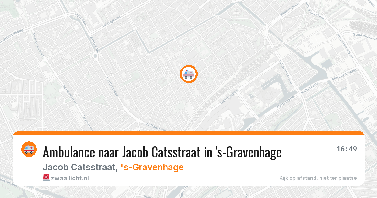 Ambulance naar Jacob Catsstraat in 's-Gravenhage — 26 mei 2026