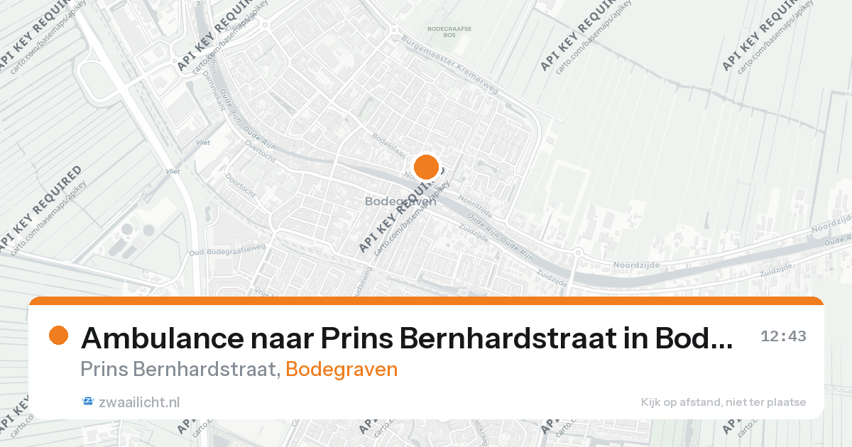 Ambulance naar Prins Bernhardstraat in Bodegraven — 2 jul 2026