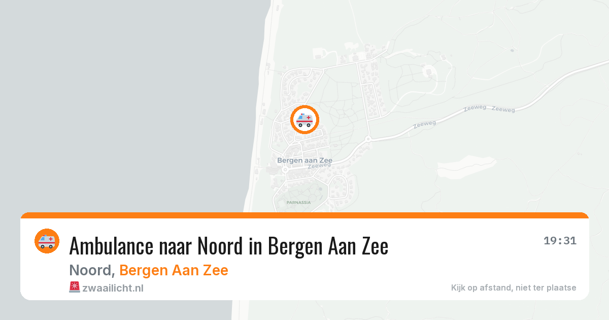 Ambulance naar Noord in Bergen Aan Zee — 6 jul 2026