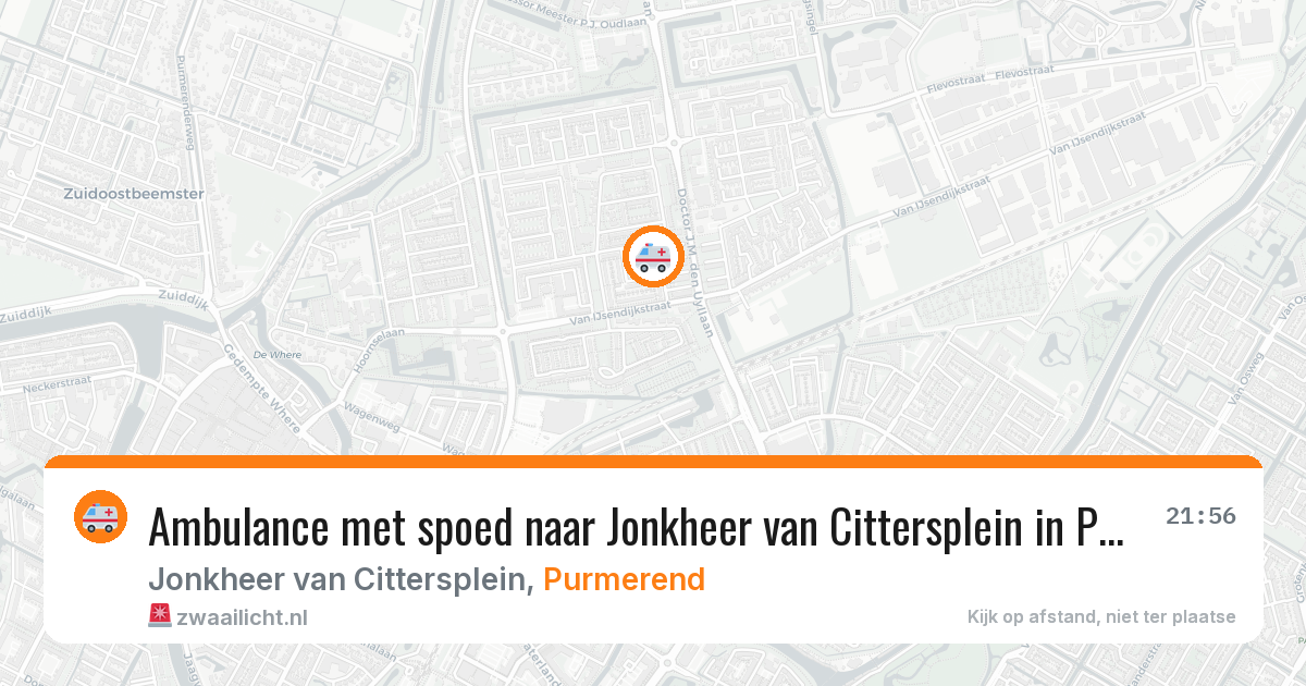Ambulance met spoed naar Jonkheer van Cittersplein in Purmerend — 27 mei 2026