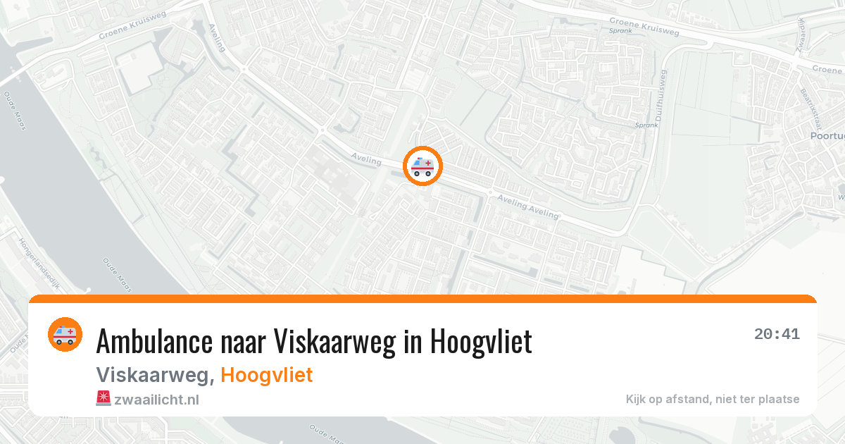 Ambulance naar Viskaarweg in Hoogvliet — 10 jul 2026