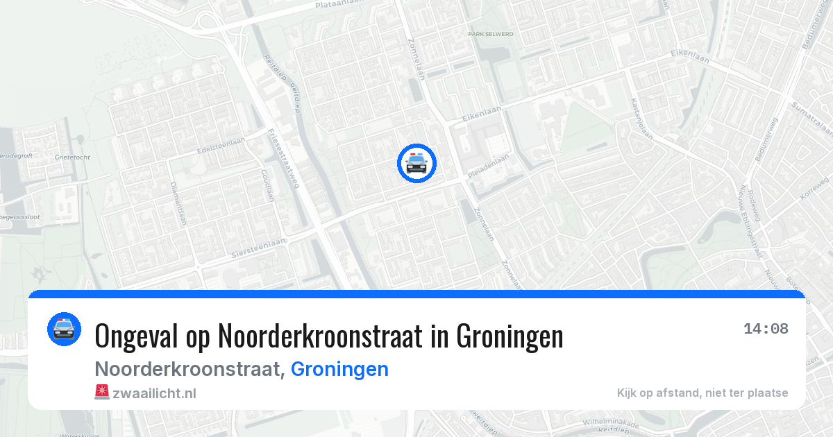 Ongeval op Noorderkroonstraat in Groningen — 29 jul 2026