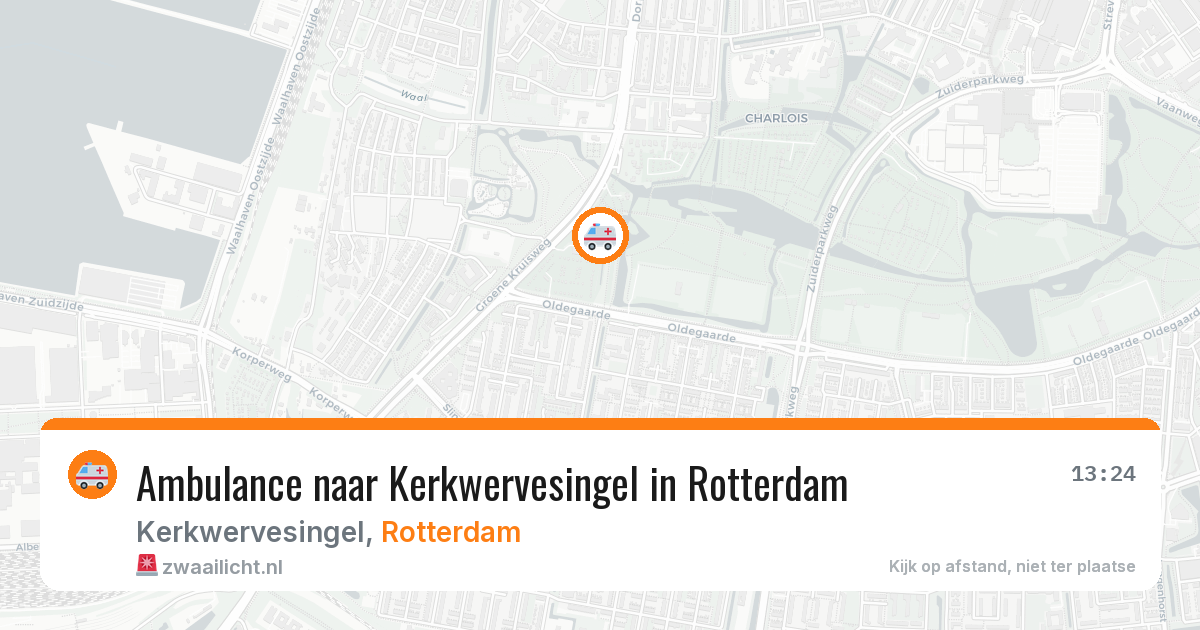 Ambulance naar Kerkwervesingel in Rotterdam — 16 mei 2026