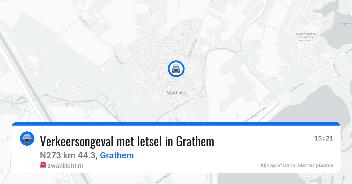 Verkeersongeval met letsel in Grathem — 17 jul 2026