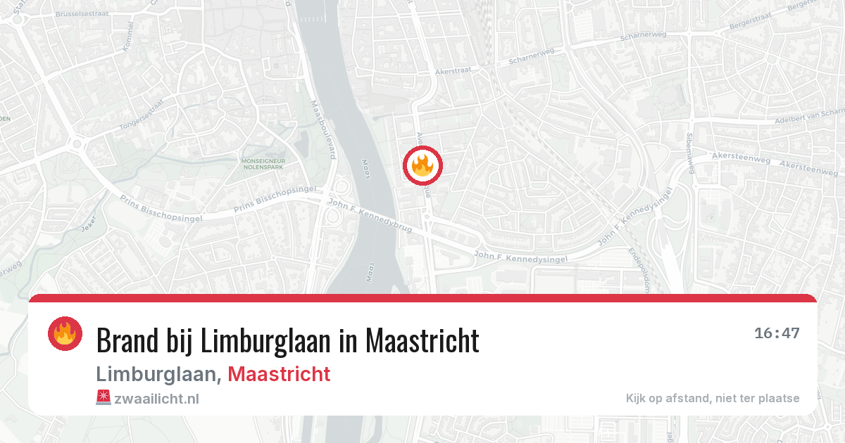 Brand bij Limburglaan in Maastricht — 2 aug 2026