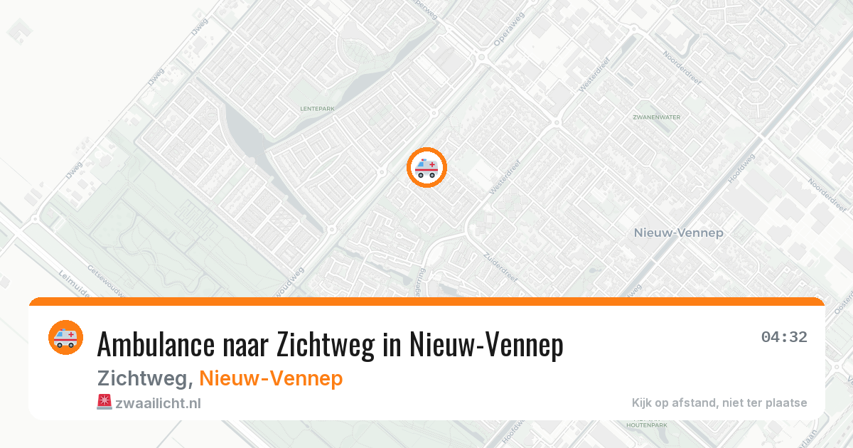 Ambulance naar Zichtweg in Nieuw-Vennep — 12 jul 2026