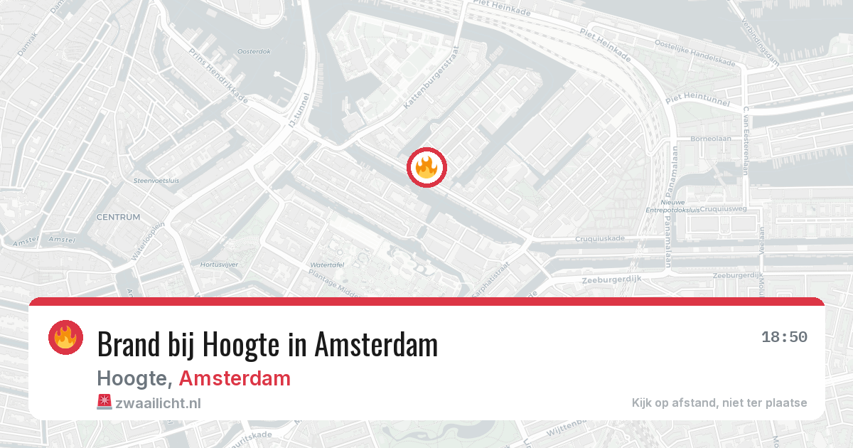 Brand bij Hoogte in Amsterdam — 20 apr 2026