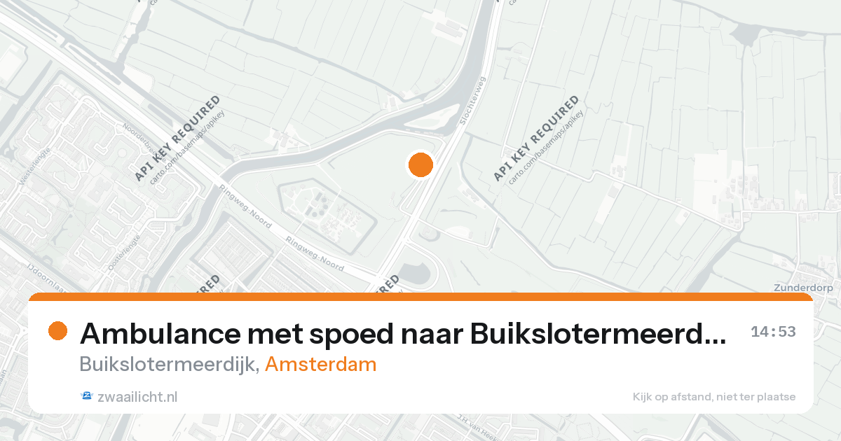 Ambulance met spoed naar Buikslotermeerdijk in Amsterdam — 26 aug 2026