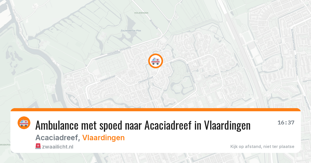 Ambulance met spoed naar Acaciadreef in Vlaardingen — 1 aug 2026