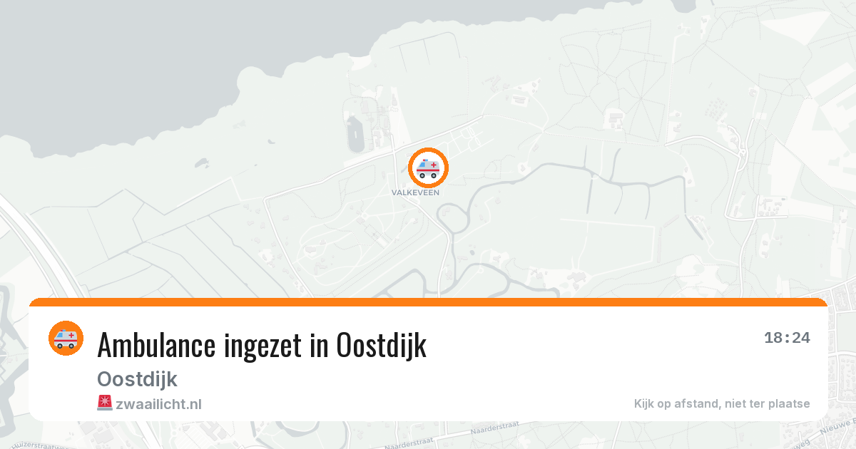 Ambulance ingezet in Oostdijk — 5 feb 2026 | 🚨 Zwaailicht.nl