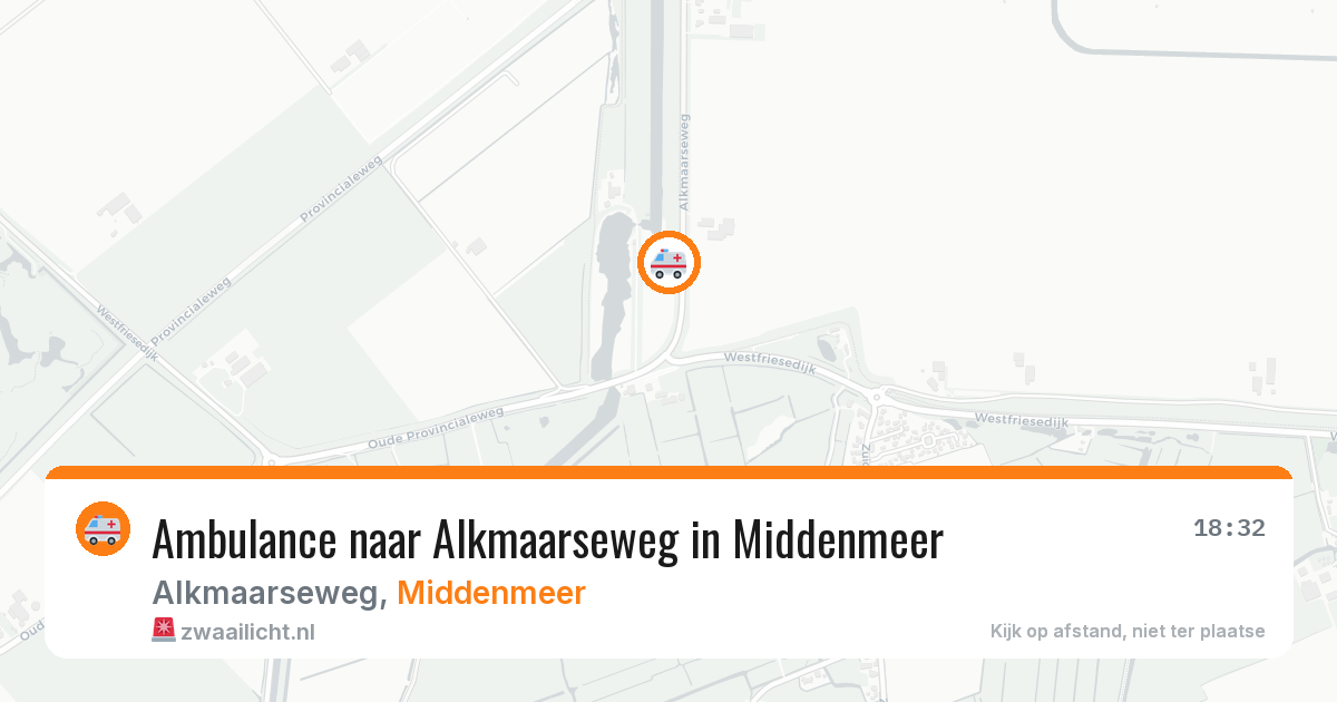 Ambulance naar Alkmaarseweg in Middenmeer — 9 mei 2026