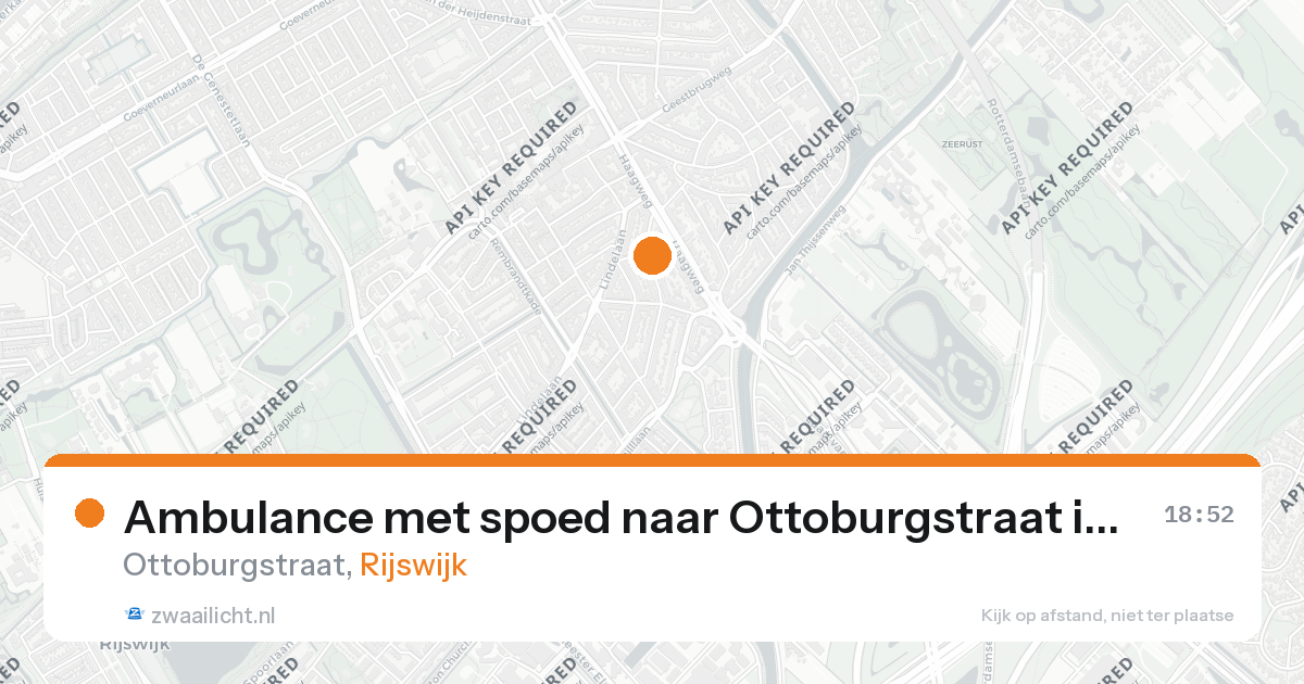 Ambulance met spoed naar Ottoburgstraat in Rijswijk — 26 aug 2026
