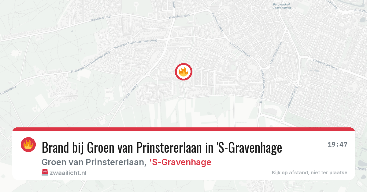 Brand bij Groen van Prinstererlaan in 'S-Gravenhage — 3 apr 2026