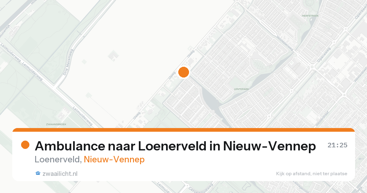 Ambulance naar Loenerveld in Nieuw-Vennep — 7 jun 2026