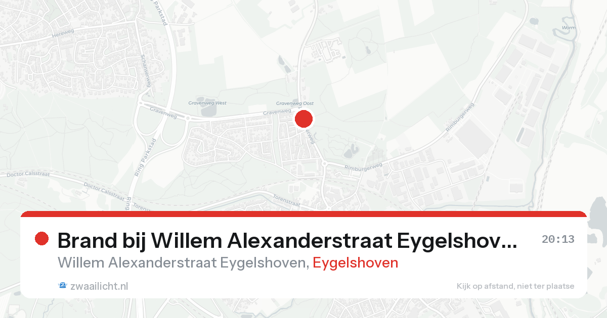 Brand bij Willem Alexanderstraat Eygelshoven in Eygelshoven — 17 aug 2026