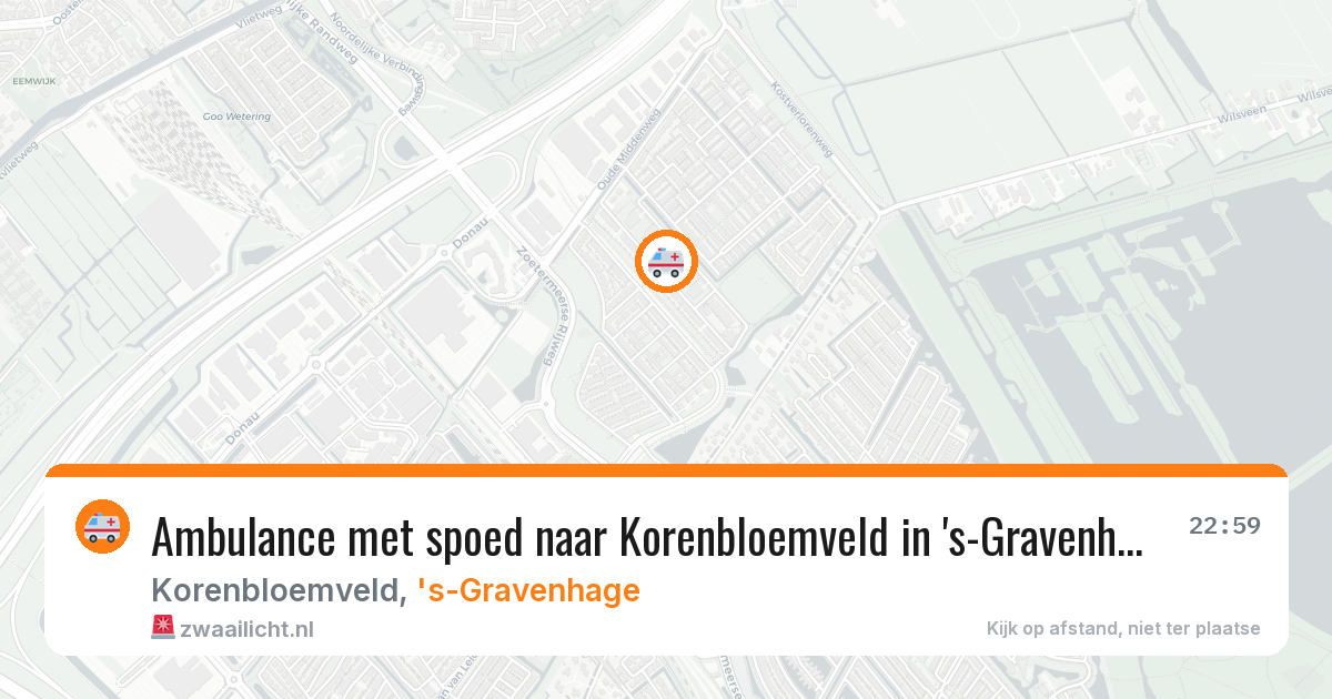 Ambulance met spoed naar Korenbloemveld in 's-Gravenhage — 3 aug 2026