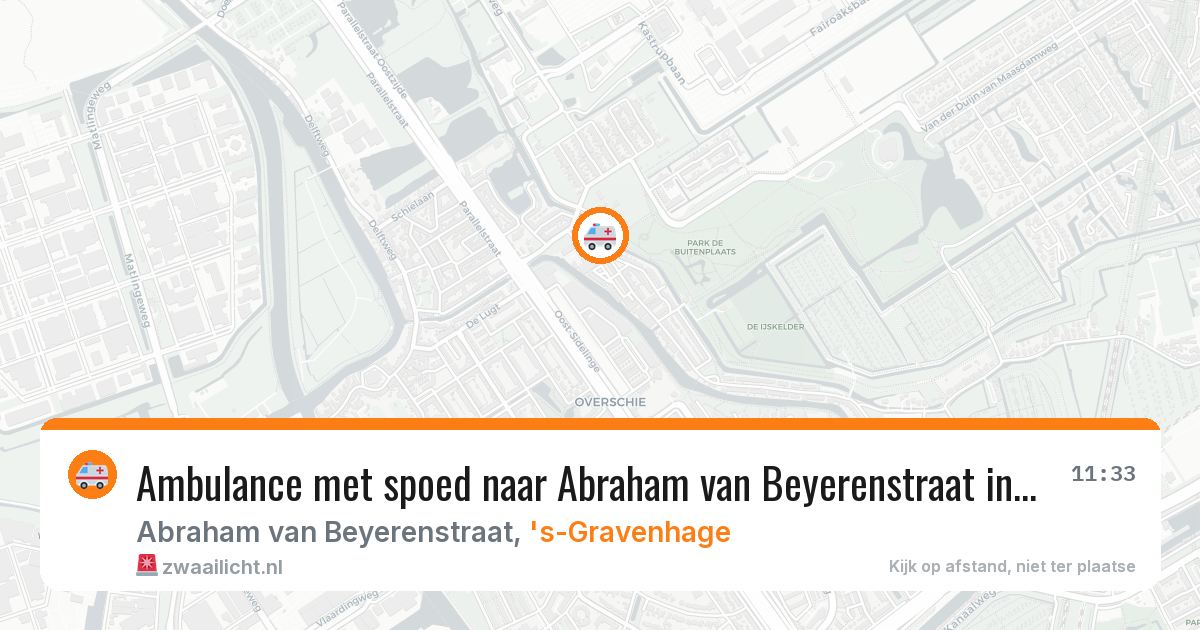 Ambulance met spoed naar Abraham van Beyerenstraat in 's-Gravenhage — 10 feb 2026