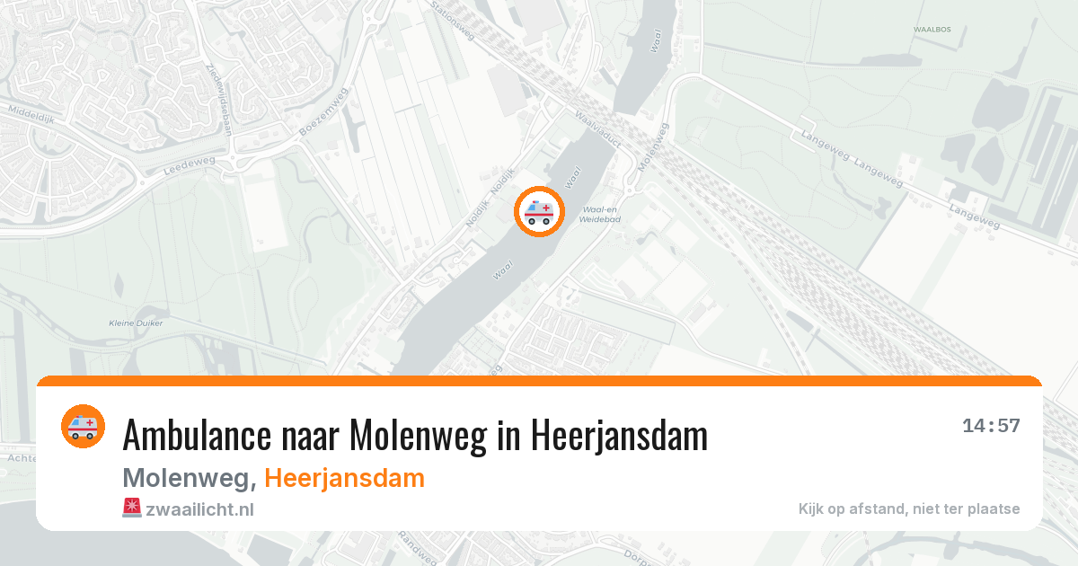 Ambulance naar Molenweg in Heerjansdam — 21 mrt 2026