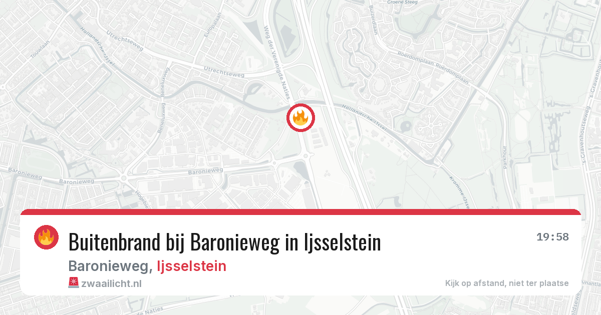 Buitenbrand bij Baronieweg in Ijsselstein — 30 jun 2026