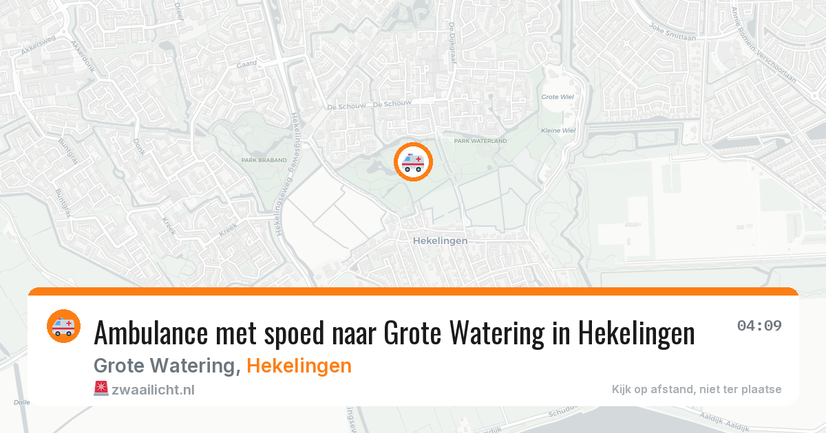 Ambulance met spoed naar Grote Watering in Hekelingen — 17 jun 2026