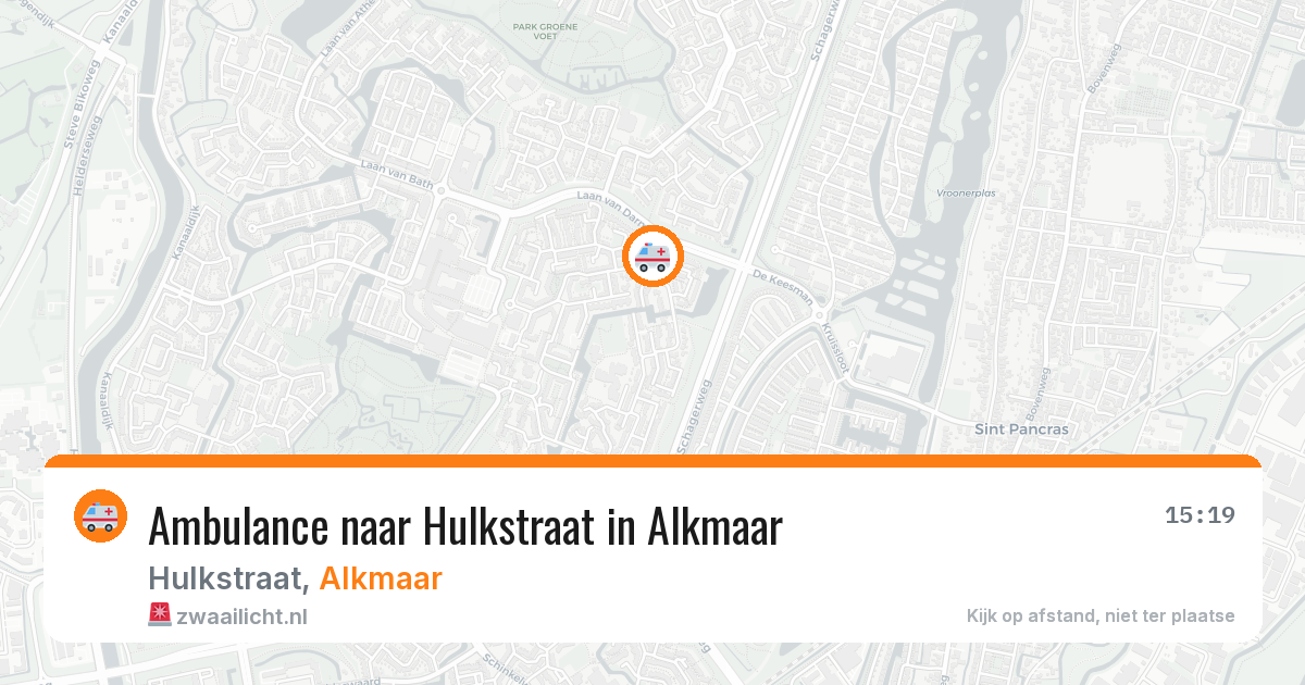 Ambulance naar Hulkstraat in Alkmaar — 27 feb 2026