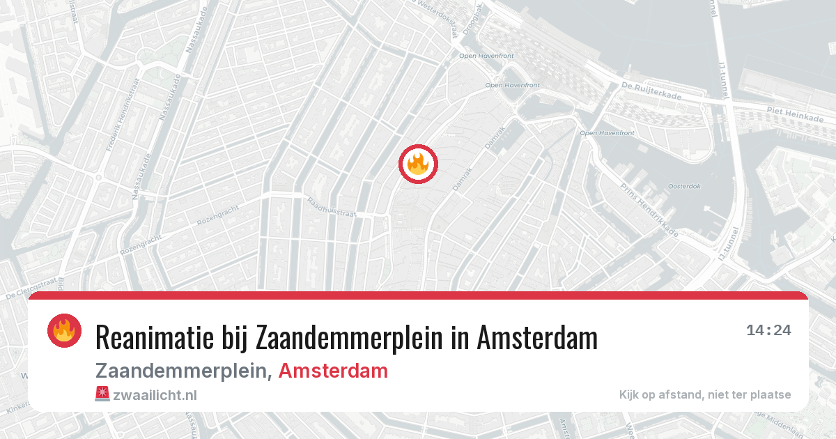 Reanimatie bij Zaandemmerplein in Amsterdam — 30 jun 2026