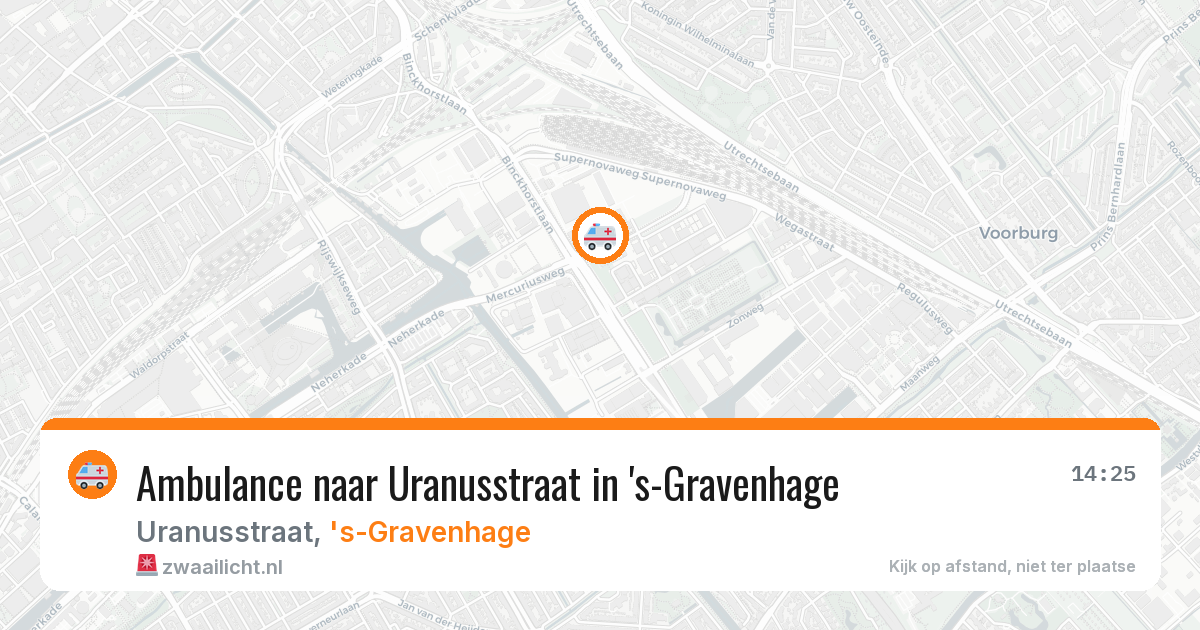 Ambulance naar Uranusstraat in 's-Gravenhage — 23 jul 2026