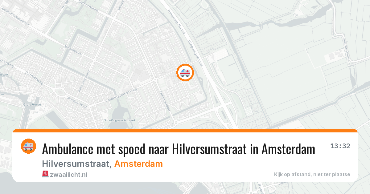 Ambulance met spoed naar Hilversumstraat in Amsterdam — 18 mei 2026